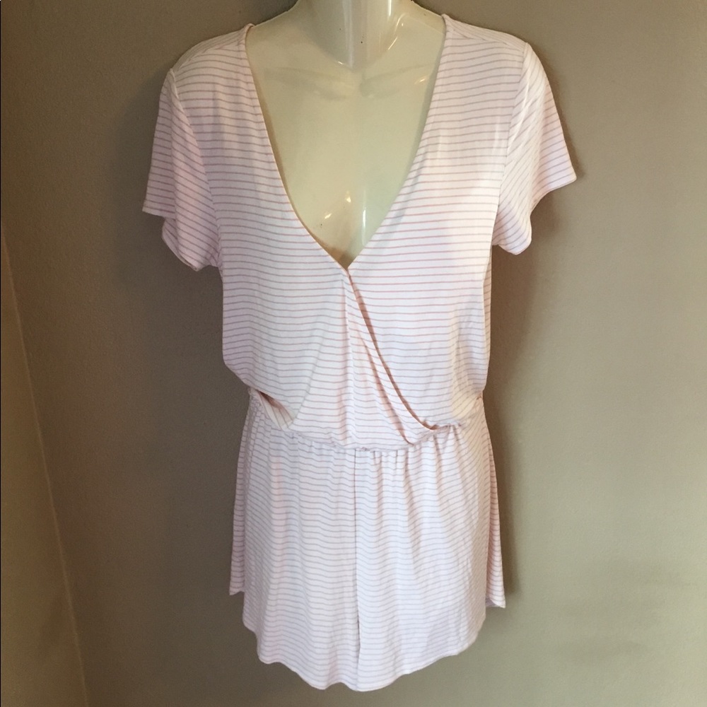 NWT Z Supply The Micro surplice striped romper